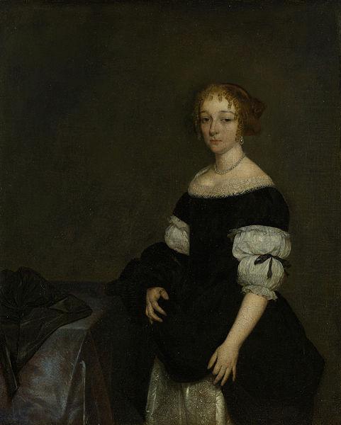 Gerard ter Borch the Younger Portrait of Aletta Pancras (1649-1707). Germany oil painting art